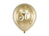 Glossy Balloons 30cm - Birthday - 50 - Gold - 6 pcs