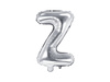 Foil balloon - Letter "Z" - Silver - 35 cm