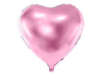 Foil balloon - Heart - Light pink - 45 cm