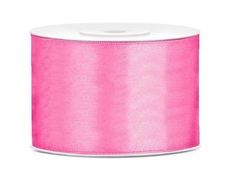 Satin ribbon - Pink - 50mm x 25m