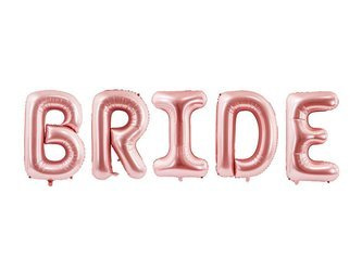 Foil balloon - Bride - Pink gold - 280 x 86 cm