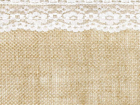 Jute runner with lace - 0.28 x 2.75 m