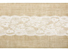 Table runner - Jute with lace - 0.28 x 2.75 m