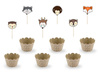 Muffin set - Woodland - Forest animals - 6 pieces