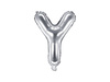 Foil balloon - Letter "Y" - Silver - 35 cm