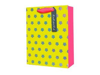 Gift bag - neon - yellow - 1 pc.