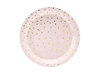 Dots plates - light pink - 18 cm - 6 pcs