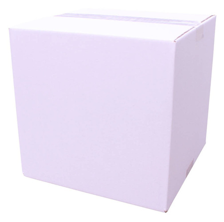 WHITE CARDBOARD BOX - 25x25x25cm