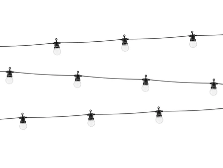 LED decorative lights - black - 5m - 1 pc.