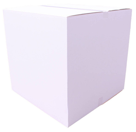 WHITE CARDBOARD BOX - 60x60x60cm