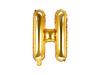 Foil balloon - Letter "H" - Gold - 35 cm