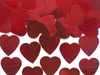 Metalized confetti - Hearts - Red - 25mm - 10g