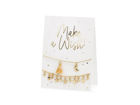 Card with bracelets - Make a wish! - 10.5 x 14.8 cm