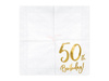 Paper napkins - 50th Birthday! - White - 33x33cm - 20 pieces