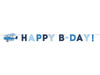 Birthday banner - Airplane - HAPPY B-DAY - 20 x 90 cm