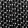 Paper straws - Black with white dots - 10 pieces