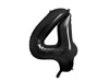 Foil balloon - Number "4" - Black - 86 cm