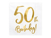 Paper napkins - 50th Birthday! - White - 33x33cm - 20 pieces