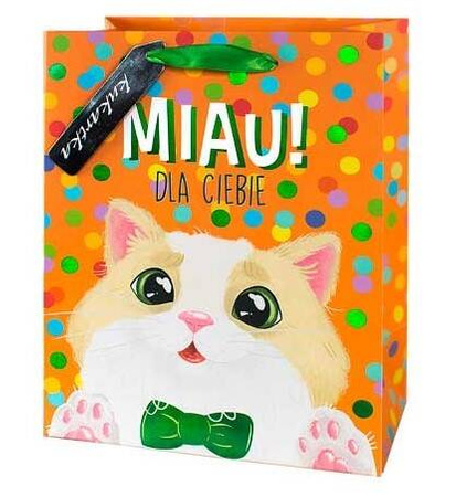 Gift Bag - MEOW! FOR YOU - 26 x 32 x 13 cm