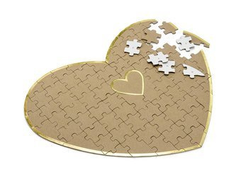 Guest book puzzle - Heart - 45 x 35,5 cm