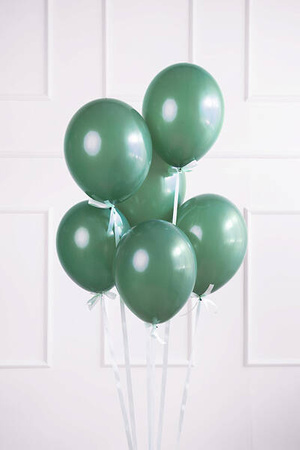 Strong Balloons 30 cm - Pastel Bottle Green - 100 pieces