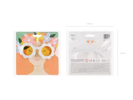 Daisy glasses - White