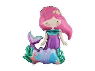 3D Mermaid Foil Balloon - 56 x 65 x 36 cm