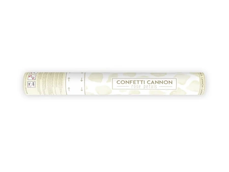 Tube Confetti - rose petals - cream - 40cm