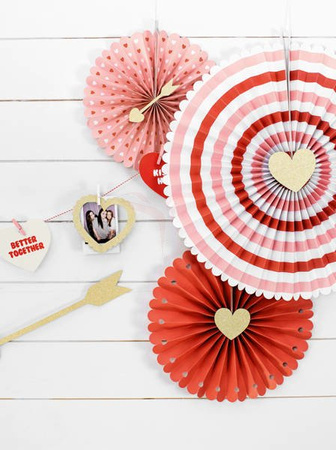 Set of decorative rosettes - Sweet Love - 3 pieces