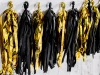 Tassel garland - Black and gold - 150cm