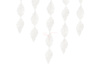 Crepe garland - Tassels - White - 3 meters