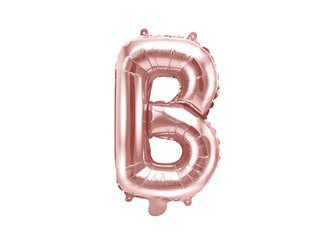 Foil balloon - Letter "B" - Pink Gold - 35 cm