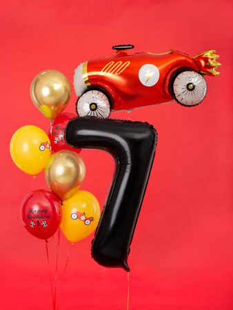  Foil balloon - Number "7" - Black - 86 cm