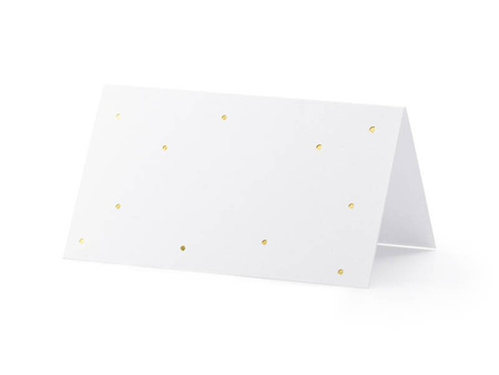 Business cards for the table - Gold dots - 9.5 x 5.5 cm - 10 pieces