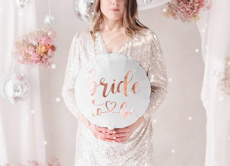  Foil balloon - Bride To Be - White - 45cm 