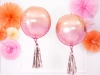 Foil balloon Ombre ball - 35cm - pink and orange