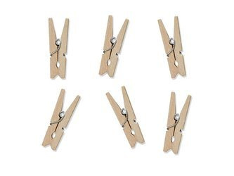 Buckles - Natural wood - 20 pieces