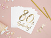 Paper napkins - 80th Birthday! - White - 33x33cm - 20 pieces