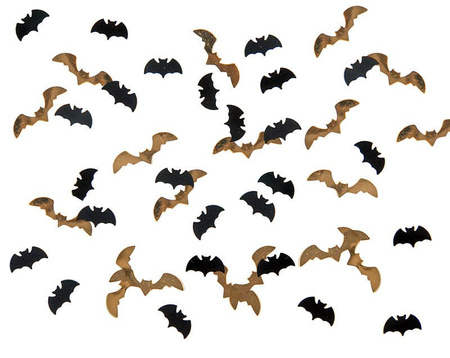 Confetti - Black and gold bats - 15 grams