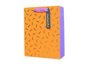 Gift bag - neon - orange - 1 pc.