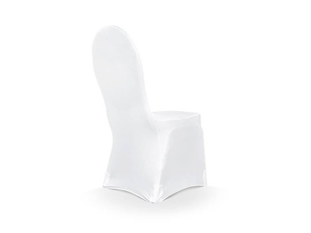 Chair cover - White - Matte - 1 pc.