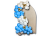 Balloon garland - blue, white and gold Glossy - 108 pcs.