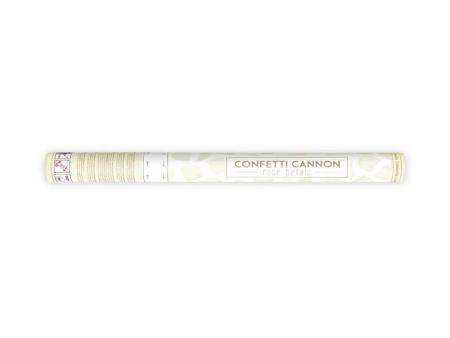 Confetti tube - rose petals - cream - 60cm