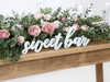 Wooden sign - Sweet Bar - Whitewashed - 37 x 10 cm