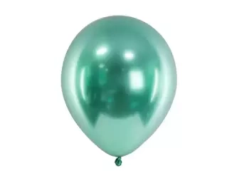 Glossy balloons 30 cm - bottle green - 10 pcs.