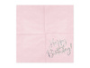 Paper napkins - Happy Birthday - Powder pink - 20 pieces