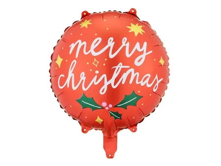 Merry Christmas foil balloon - 45 cm - 1 pc.