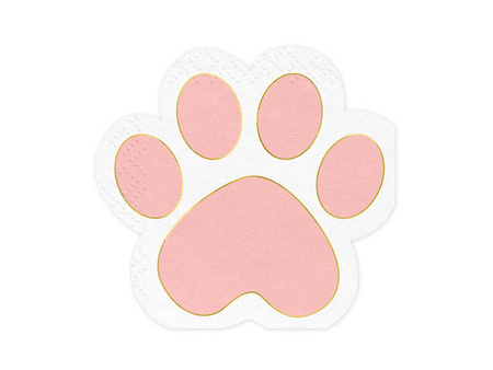 Paper napkins - Paws - 15.5 x 14.5cm - 12 pcs.