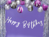 Birthday banner - Happy Birthday - Silver - 16.5 x 62 cm