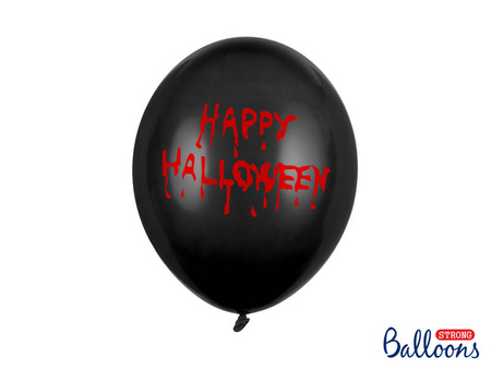 Balloon Strong 30cm - Happy Halloween - Pastel Black - 1 piece